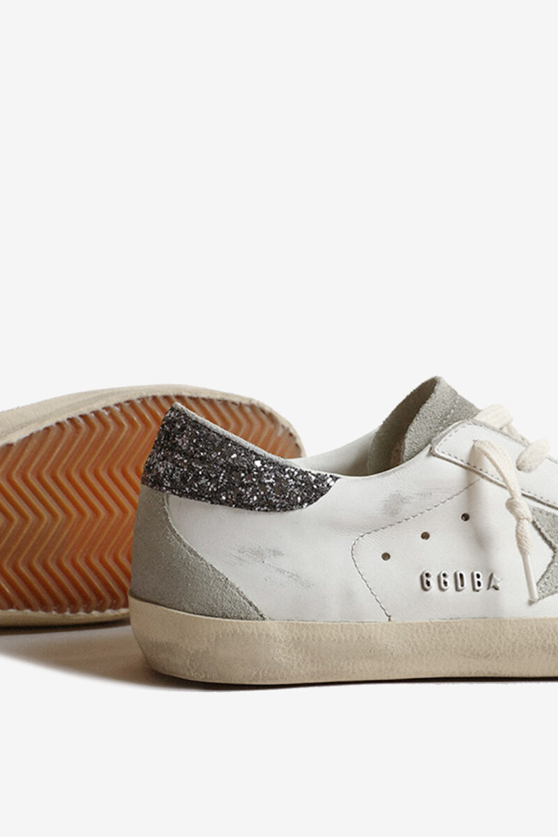 SUPER-STAR LEATHER UPPER SUEDE Blanco