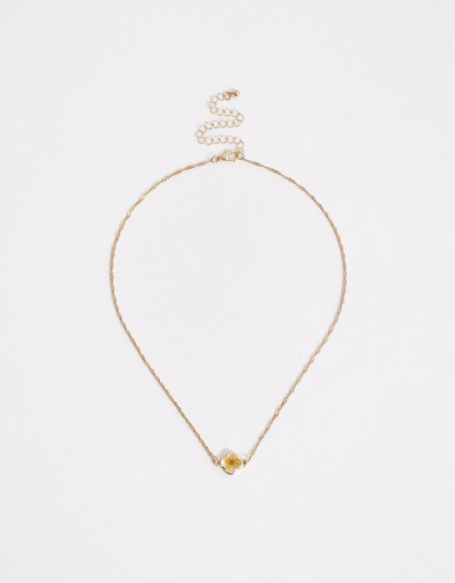 Cadena Corta con Dije Birthflowers Cortos Con Birthflowers - Dorado