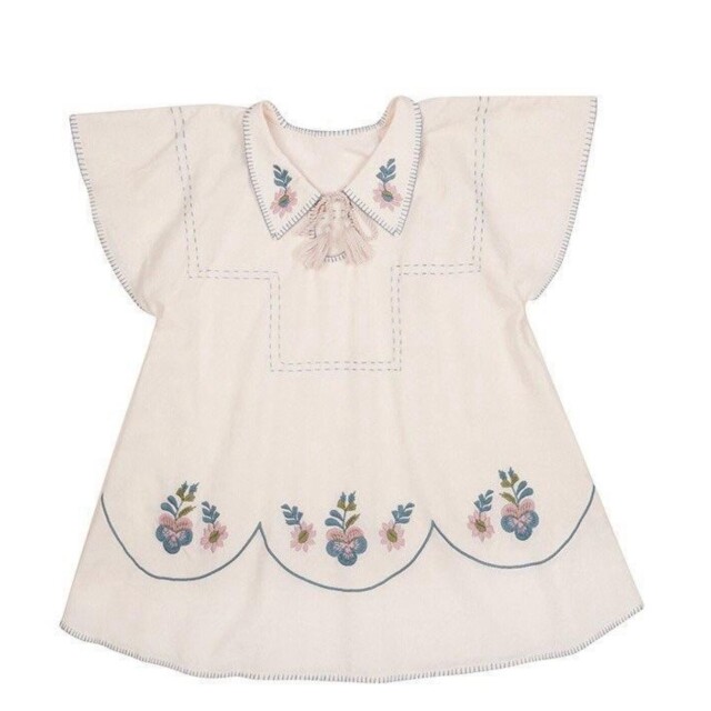 Vestido boho nude bordado Vestido boho nude bordado