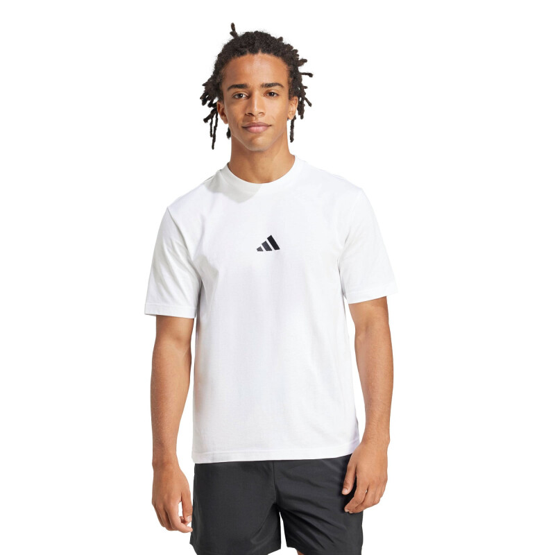 Remera de Hombre Adidas Essentials Sl Blanco - Negro