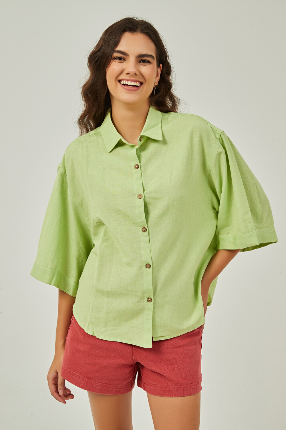 Camisa Aloiki Verde Fluo