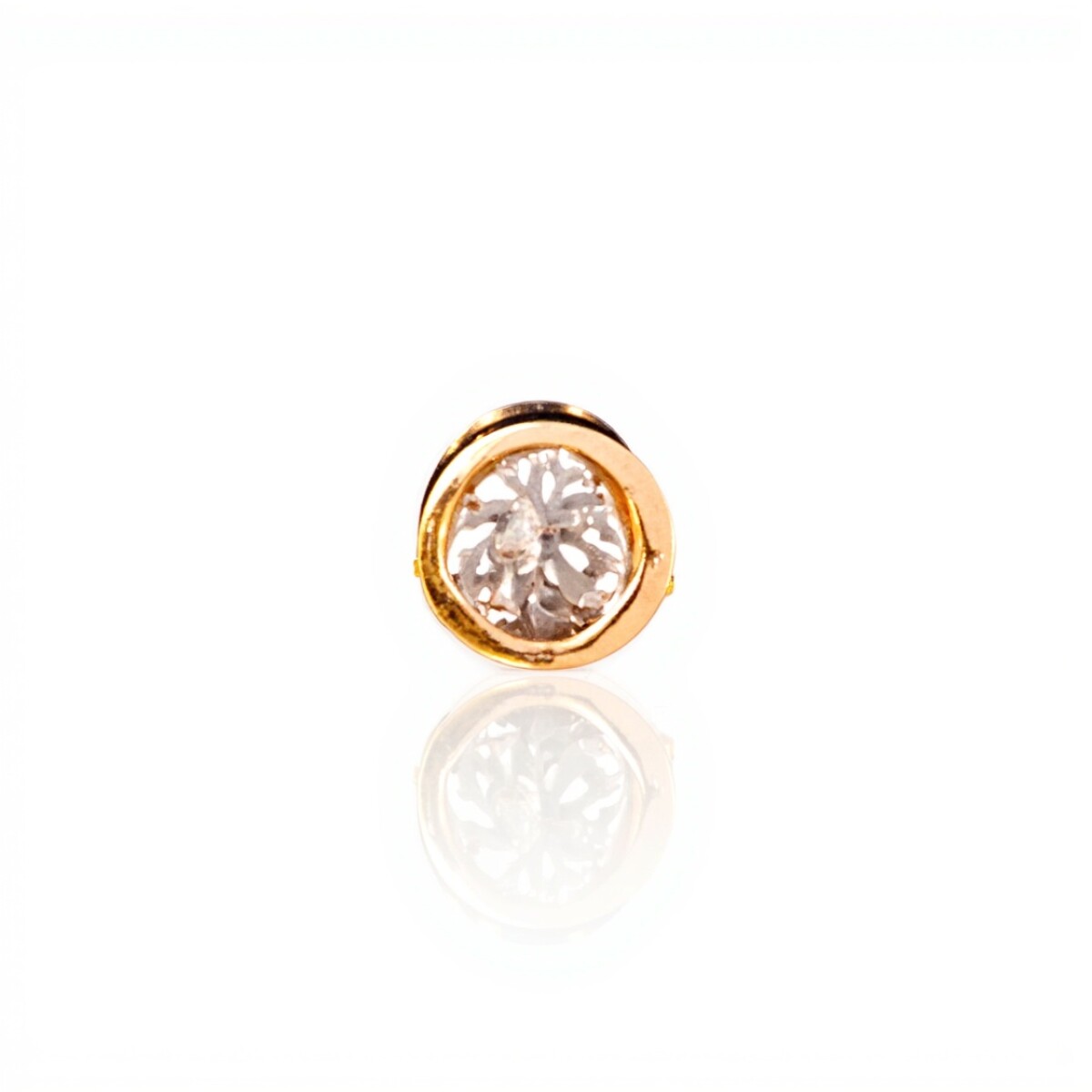 Dije Punto de luz-Oro bajo-Piedra Zirconia-CP8577 - conpiedra 
