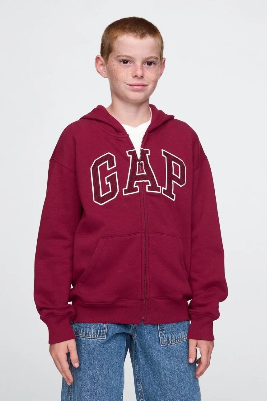 Canguro Logo Gap Con Cierre Niño Red Delicious