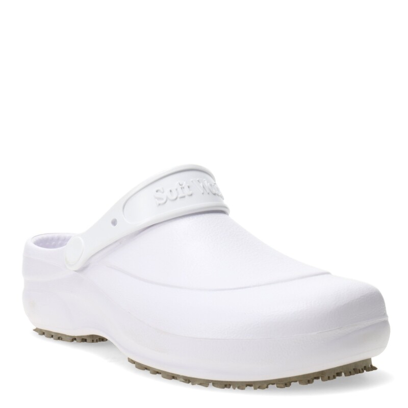 Zuecos Unisex SOFT WORKS antideslizante Blanco