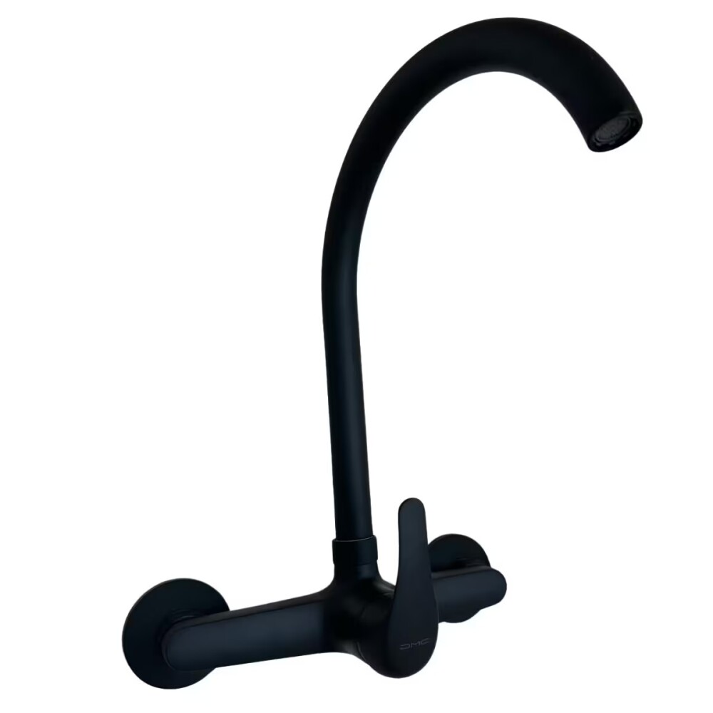 Grifería de cocina Monocomando de pared Capri Negro Mate Grifería De Cocina Monocomando De Pared Capri Negro Mate