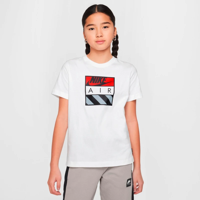 Remera Nike Air de Niños Blanco