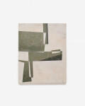 Lienzo abstracto Fida verde 118 x 94 cm