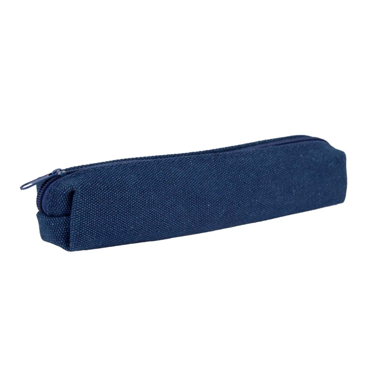 Mini Cartuchera en Tela para Lápices Lapiceras y Accesorios - Azul Marino 