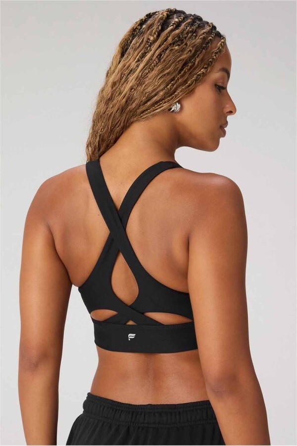 Top No-Bounce High Impact Sports Bra Mujer Black/Classic White