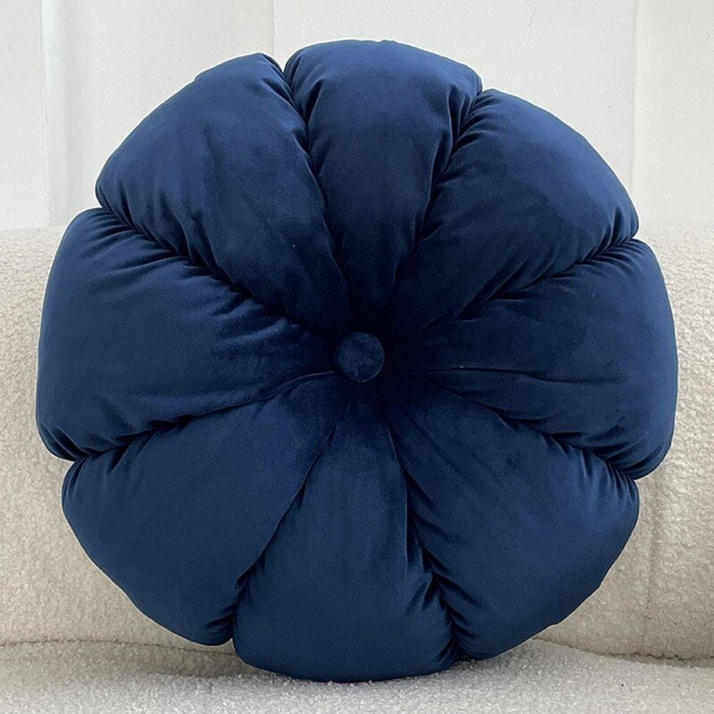 Almohadón flor Camelia azul