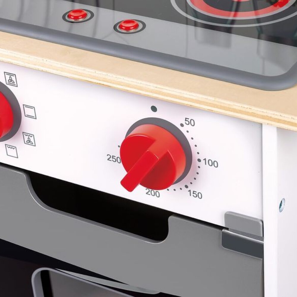 Cocina madera con Luz y Sonido y extractor Hape Cocina madera con Luz y Sonido y extractor Hape