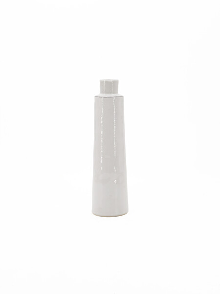 FLORERO CERAMICA OFF WHITE