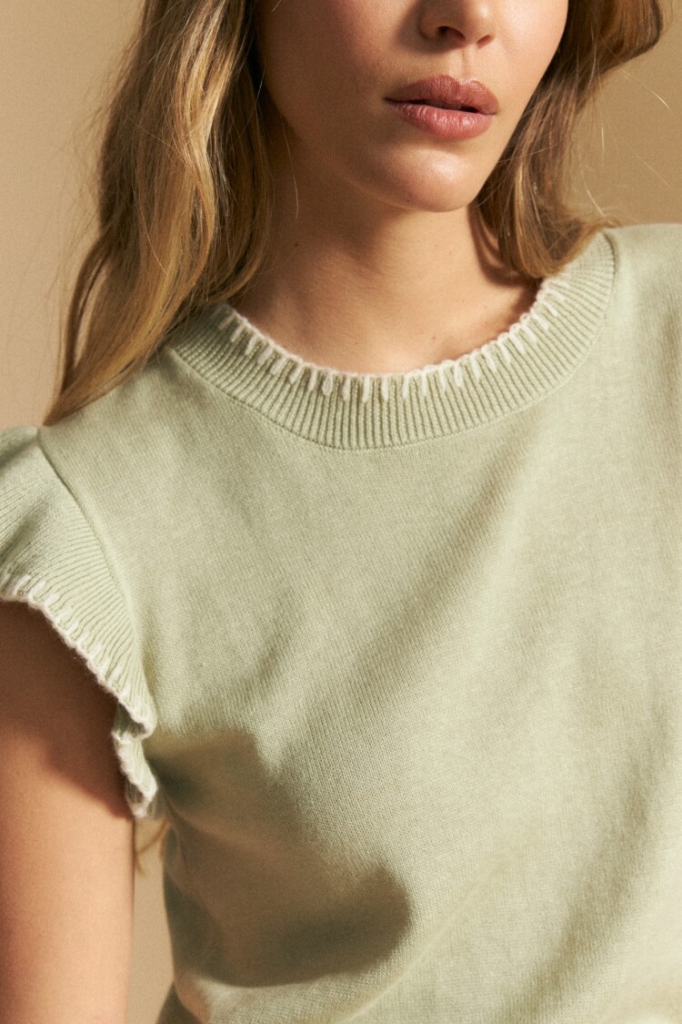 CHALECO MARGARITA Pistacho