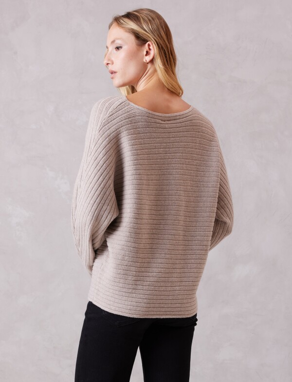 Buzo Ribs Dolman BEIGE