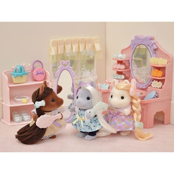 Sylvanian Families Set Amigas Pony Accesorios Ropa Juguete Sylvanian Families Set Amigas Pony Accesorios Ropa Juguete