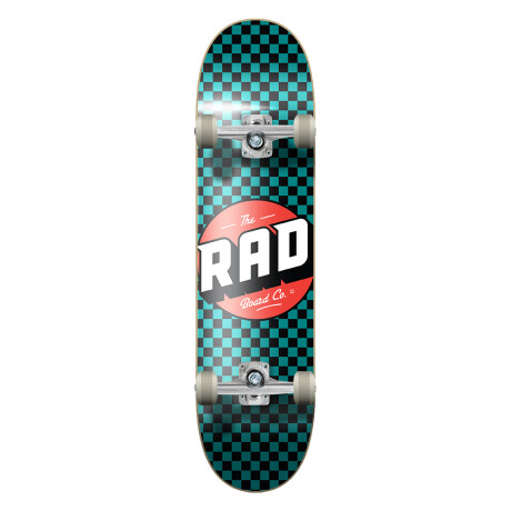 Skate Completo Rad Checker 8.0" - Teal Skate Completo Rad Checker 8.0" - Teal
