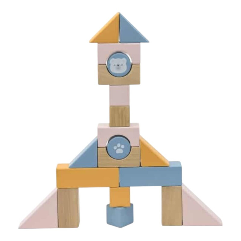 Vagón de arrastre con bloques en madera Polar B Vagón de arrastre con bloques en madera Polar B