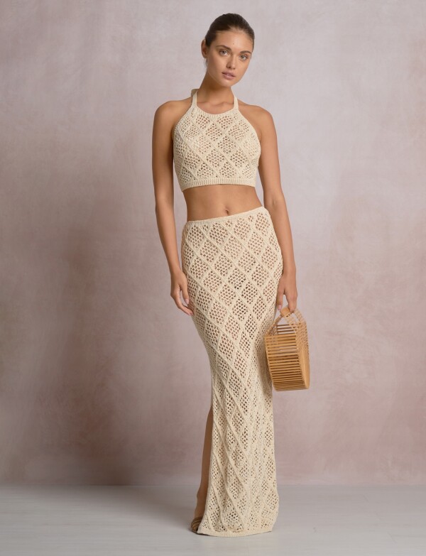Top Crochet BEIGE
