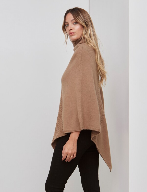 Poncho Trenza TOSTADO