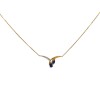 Conjunto Vintage-Oro bajo-Piedra Zafiro-CJ8020 Conpiedra