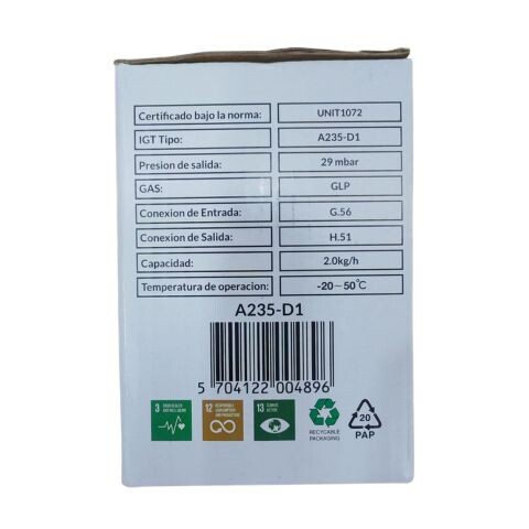 Valvula Supergas IGT 29MB, Dinamarca Valvula Supergas IGT 29MB, Dinamarca