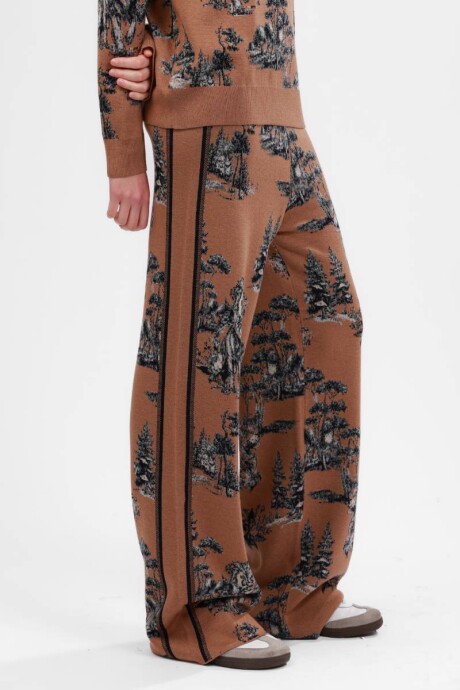 Pre Venta - Pantalón Landscape Camel Tejido Pre Venta - Pantalón Landscape Camel Tejido