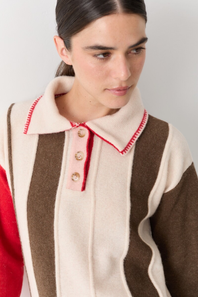 BUZO OLIMPICO Rojo, Crudo Y Rosa Pre Venta