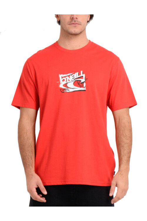 Remera O'Neill Brush Wave Rojo