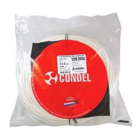 CABLE CORDON 2X2,00MM2 BL CONDEL CABLE CORDON 2X2,00MM2 BL CONDEL