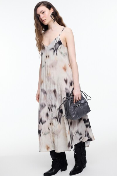 VESTIDO TIRANTES Crema