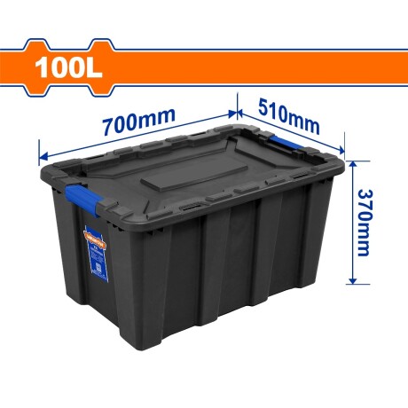 Contenedor Plástico Wadfow Wtb331B Apilable 100L Ub 001