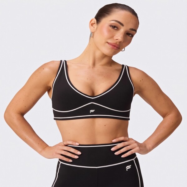 Bra Fabletics Deportivo PureLuxe Longline Negro