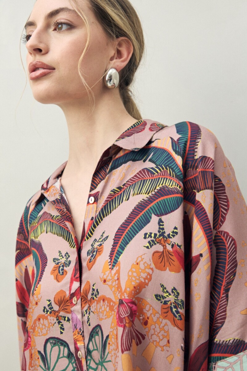 CAMISA ANTOLOGIA Lila Grisáceo