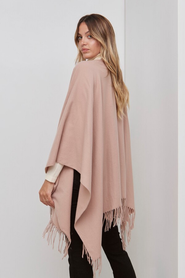 Ruana Soft Flecos ROSA