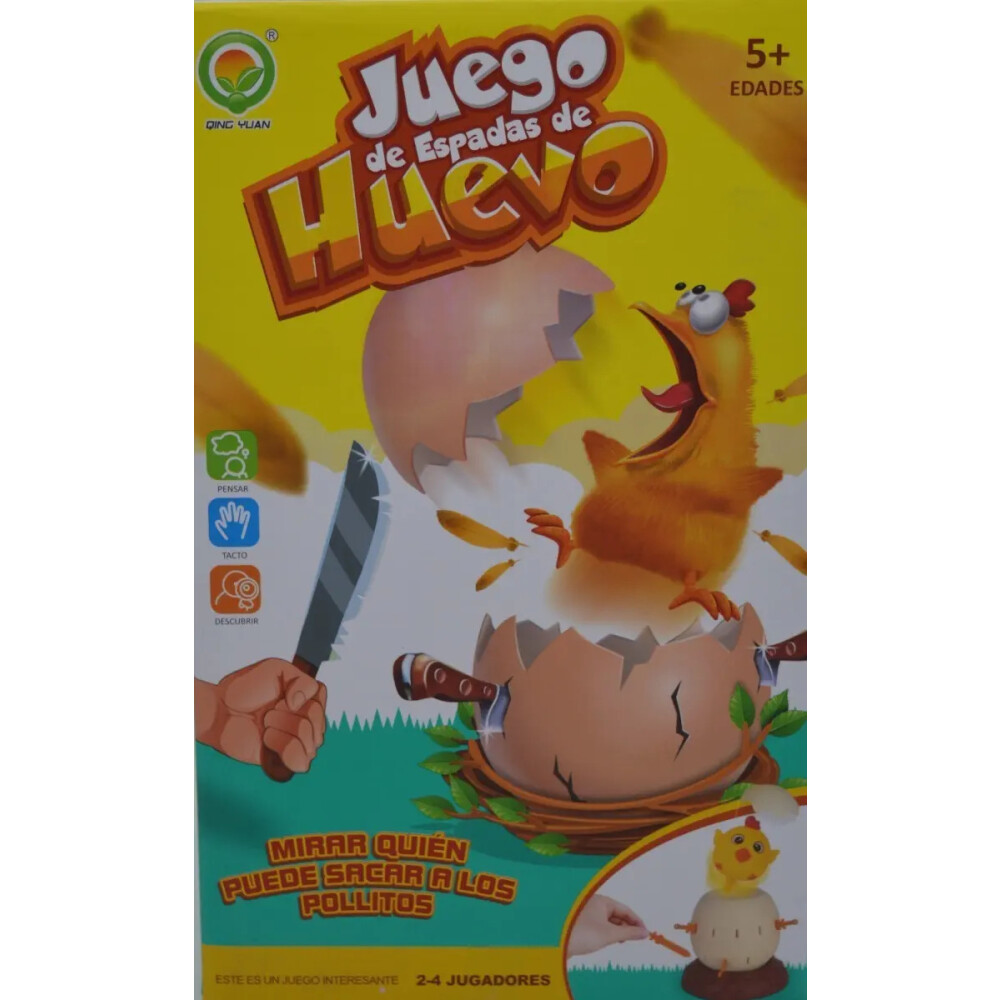 Juego de mesa - Huevo, pollito saltarín y espadas Juego de mesa - Huevo, pollito saltarín y espadas