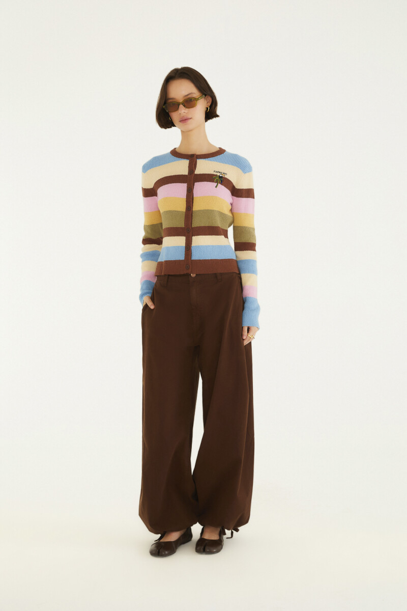 PANTALON ANCHO Marron