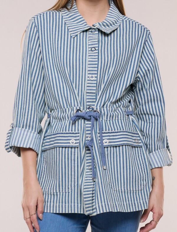 Chaqueta Con Cintura Ajustable AZUL/MULTI