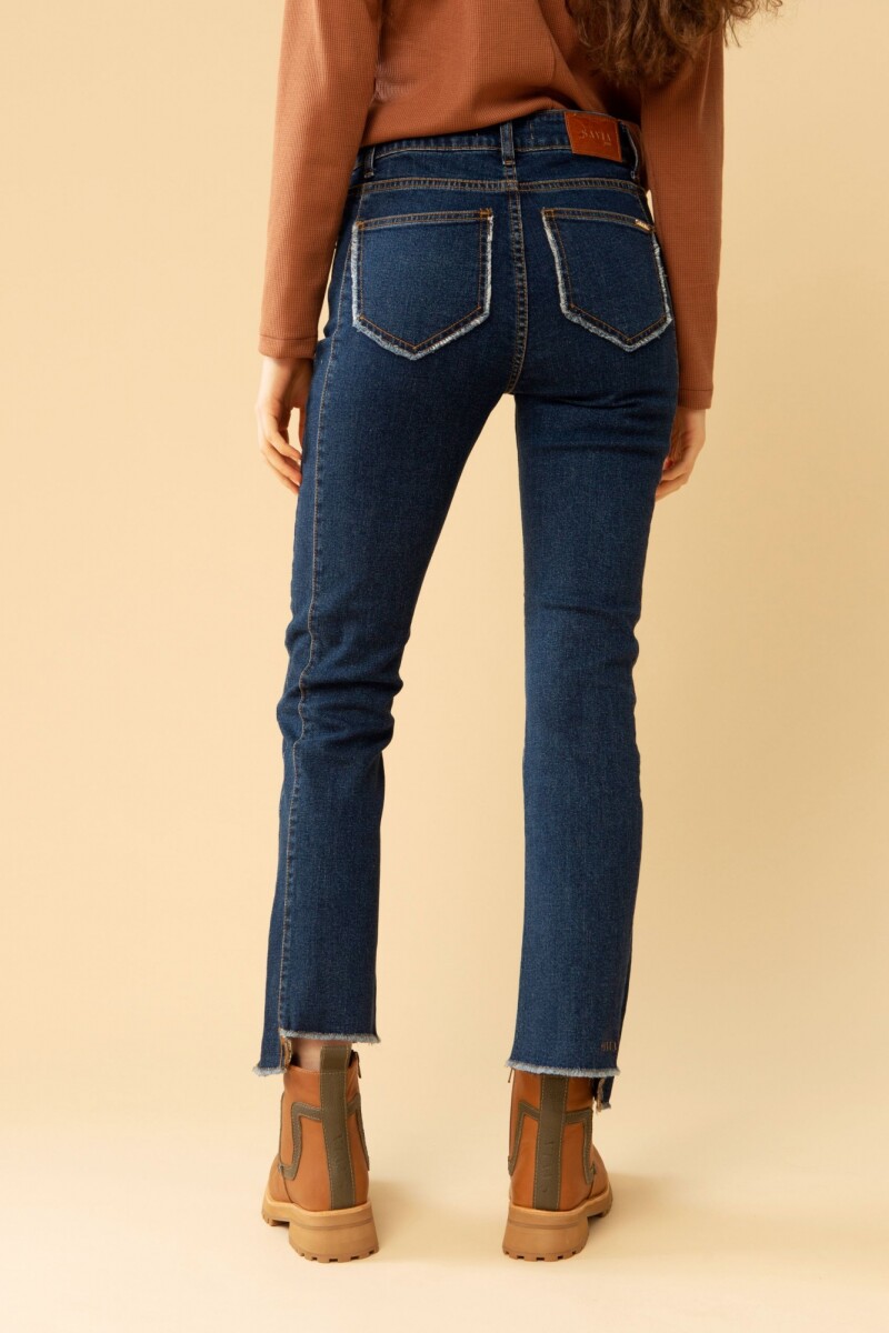 Jean Cropped Ship Azul oscuro