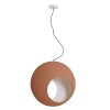 COLGANTE LUA E27 TERRACOTA CON CABLE TRANSP D58CM COLGANTE LUA E27 TERRACOTA CON CABLE TRANSP D58CM
