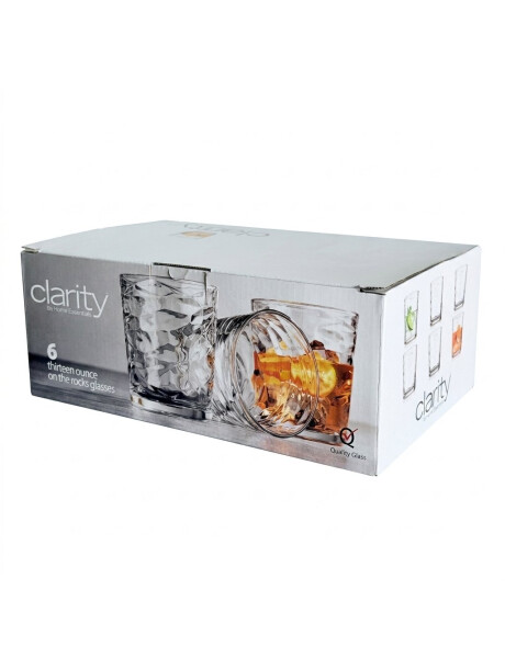 SET X6 VASO WHISKY 390ML IRREGULAR CLARITY SET X6 VASO WHISKY 390ML IRREGULAR CLARITY