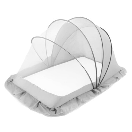 Mosquitero Cama Cuna Plegable Bebe Portátil Grande Gris