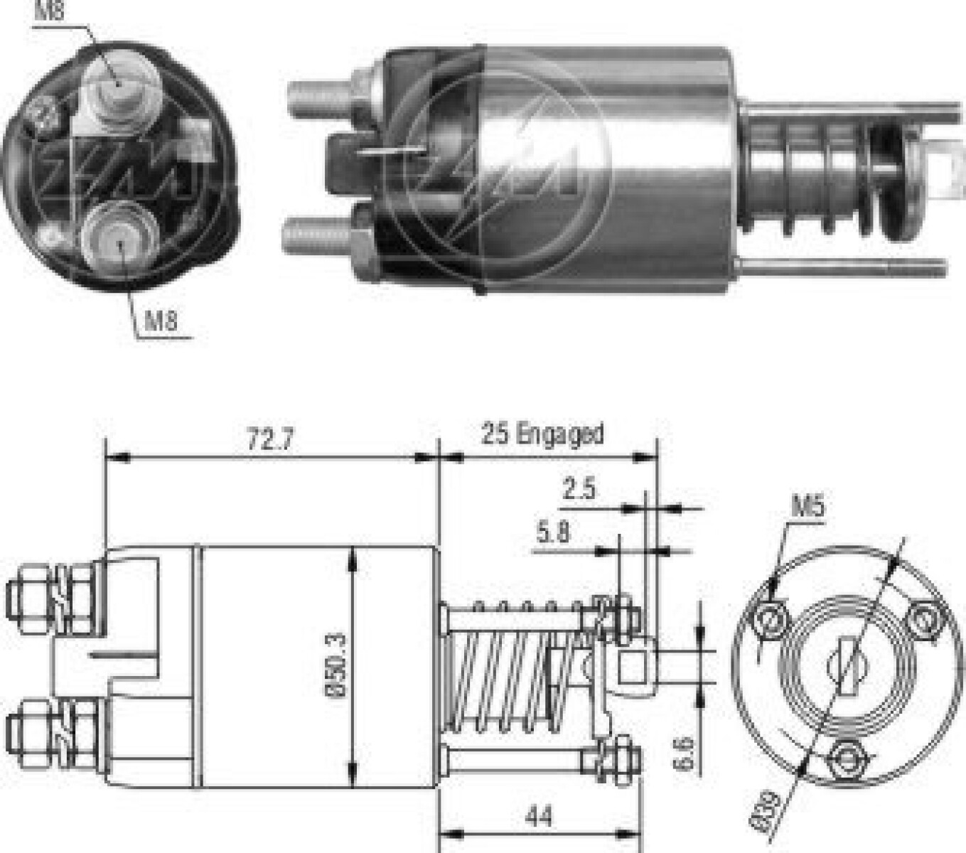 AUTOMATICO DE ARRANQUE FIAT PANDA FIRE MARELLI ZM 