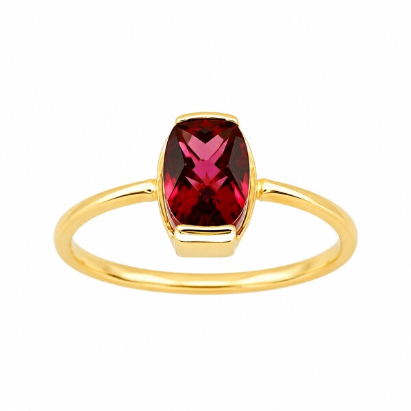 Anillo Solitario-Oro Bajo-Piedra Rubi-AN8136 conpiedra