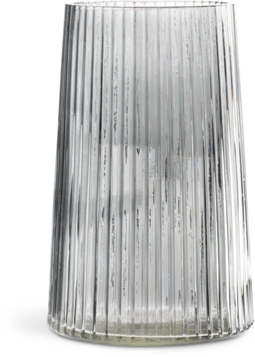 Jarrón ROY Ø13xA20cm gris 