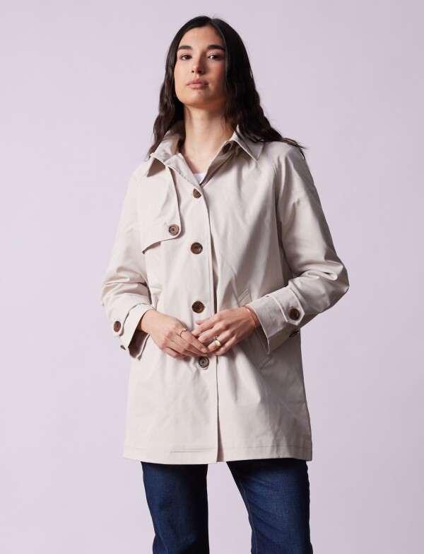Gabardina Impermeable BEIGE CLARO