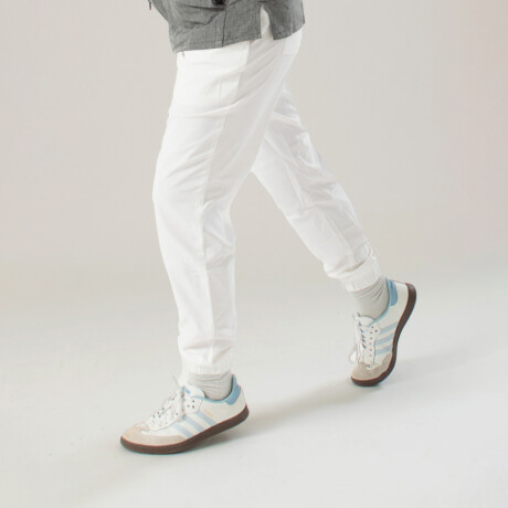 PANTALON UNISTORE MODELO JOGGER BLANCO PANTALON UNISTORE MODELO JOGGER BLANCO