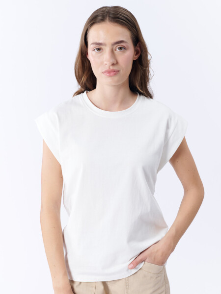 Remera sin mangas Blanco