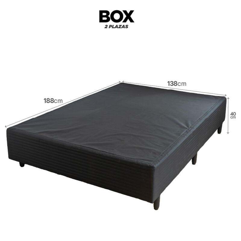 Conjunto Sommier 2 Plazas Titanio Petra Reversible Gris Oscuro Conjunto Sommier 2 Plazas Titanio Petra Reversible Gris Oscuro