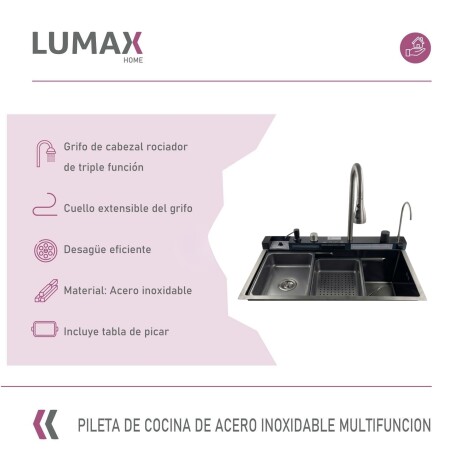 Pileta Acero Inox Multifuncion con lava vaso Pileta Acero Inox Multifuncion con lava vaso