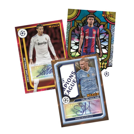 Topps Merlin UCC 2023/24 Value Box - Caja con 7 sobres. Topps Merlin UCC 2023/24 Value Box - Caja con 7 sobres.